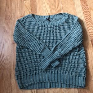 Green XS express slouchy sweater